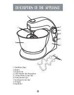 Предварительный просмотр 4 страницы Oster MIXMASTER 2700 Instruction Manual