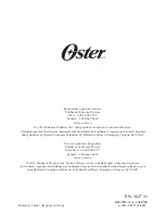 Preview for 11 page of Oster My Blend User Manual