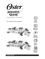 Oster Mykonos Greek User Manual preview