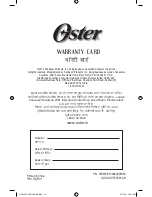 Предварительный просмотр 20 страницы Oster OAP1551-049 Instruction Manual