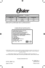 Preview for 16 page of Oster OAP706 Instruction Manual