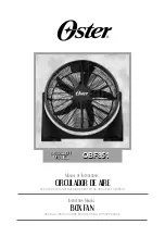 Preview for 1 page of Oster OBF851 Instruction Manual