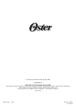 Preview for 8 page of Oster OBL104 Instruction Manual