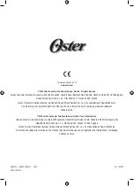 Preview for 14 page of Oster OBL232X Manual