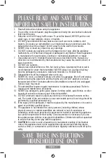 Предварительный просмотр 9 страницы Oster OD15 Instruction Manual