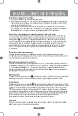 Предварительный просмотр 6 страницы Oster OD20 Instruction Manual
