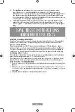 Предварительный просмотр 14 страницы Oster OD20 Instruction Manual