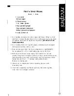 Preview for 33 page of Oster ODF 510 User Manual With Recipes