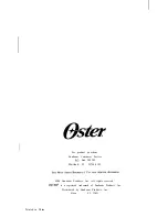 Предварительный просмотр 40 страницы Oster ODF 510 User Manual With Recipes