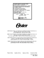 Preview for 50 page of Oster OEMP50 Instruction Manual