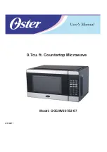 Preview for 1 page of Oster OGCMV207S2-07 User Manual