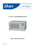 Предварительный просмотр 1 страницы Oster OGD21101 User Manual