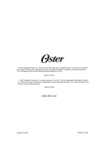 Предварительный просмотр 36 страницы Oster OGGM61101 Instruction Manual