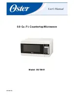 Предварительный просмотр 1 страницы Oster OGT3901 User Manual