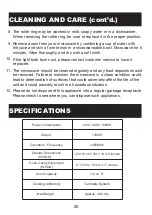 Preview for 21 page of Oster OGWT1603SE User Manual