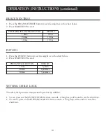 Preview for 10 page of Oster OM1101N0E User Manual