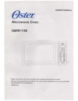 Oster OMW1156 Owner'S Manual preview