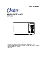 Предварительный просмотр 1 страницы Oster OMW1480 Owner'S Manual