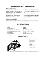 Preview for 8 page of Oster OMW1480 Owner'S Manual