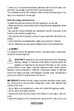 Preview for 28 page of Oster OS-BCF3502WE Instruction Manual