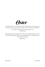 Preview for 33 page of Oster OS-BCF3502WE Instruction Manual