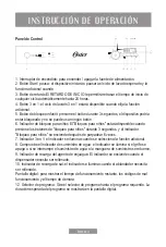 Предварительный просмотр 6 страницы Oster OS-BDW12SD Instruction Manual