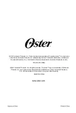 Предварительный просмотр 64 страницы Oster OS-BDW12SD Instruction Manual