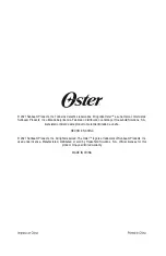 Предварительный просмотр 37 страницы Oster OS-DF2600V Instruction Manual