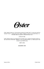 Предварительный просмотр 22 страницы Oster OS-GSBCW30HSS Instruction Manual