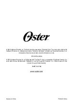 Preview for 14 page of Oster OS-PMB123WF Instruction Manual