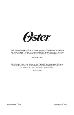 Preview for 14 page of Oster OS-VSC450 Instruction Manual