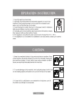 Предварительный просмотр 14 страницы Oster OS-WD520W Instruction Manual