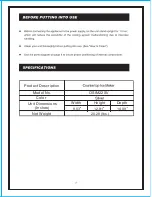 Preview for 3 page of Oster OSIM22SV Instruction Manual