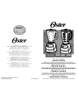 Preview for 1 page of Oster OSTERIZER 6640 Instruction Manual