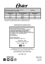 Preview for 10 page of Oster OTF9115R Instruction Manual