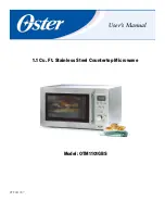 Preview for 1 page of Oster OTM1101GBS User Manual