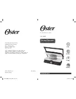 Oster panini maker/grill User Manual предпросмотр