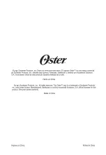Preview for 32 page of Oster POGGM3902G Instruction Manual