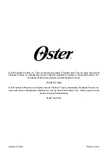 Предварительный просмотр 26 страницы Oster POGM3702 Instruction Manual