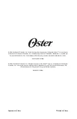 Preview for 38 page of Oster POGYME1502G Instruction Manual