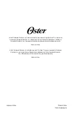 Preview for 36 page of Oster POGYME3703M Instruction Manual