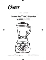 Предварительный просмотр 1 страницы Oster Pro 500 Series User Manual