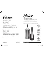 Oster Red Electric Wine Opener User Manual preview