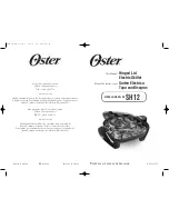 Oster SH12 User Manual preview
