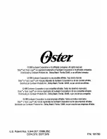 Preview for 30 page of Oster TOASTERS Instruction Manual