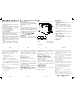 Preview for 2 page of Oster TSSTRT2SST-FB User Manual