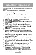 Предварительный просмотр 9 страницы Oster TSSTTR926B Instruction Manual