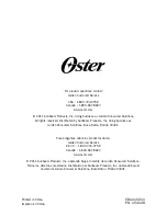 Preview for 11 page of Oster TSSTTRDFL1 User Manual