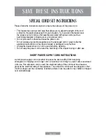 Предварительный просмотр 3 страницы Oster TSSTTRDFL2 Instruction Manual