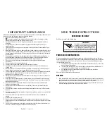 Preview for 2 page of Oster TSSTTV0001 User Manual